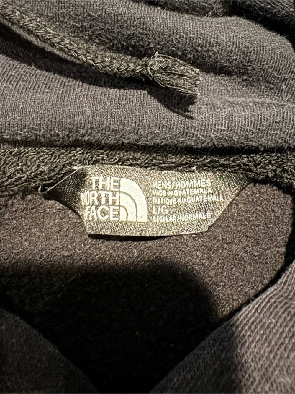 The North Face Black Crewneck Hoodie with White Logo